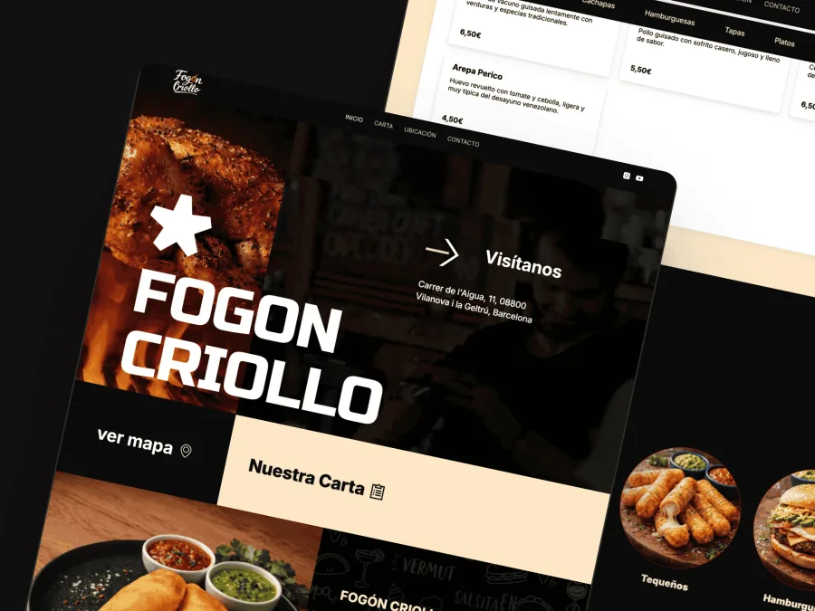 Fogón Criollo — interior del local